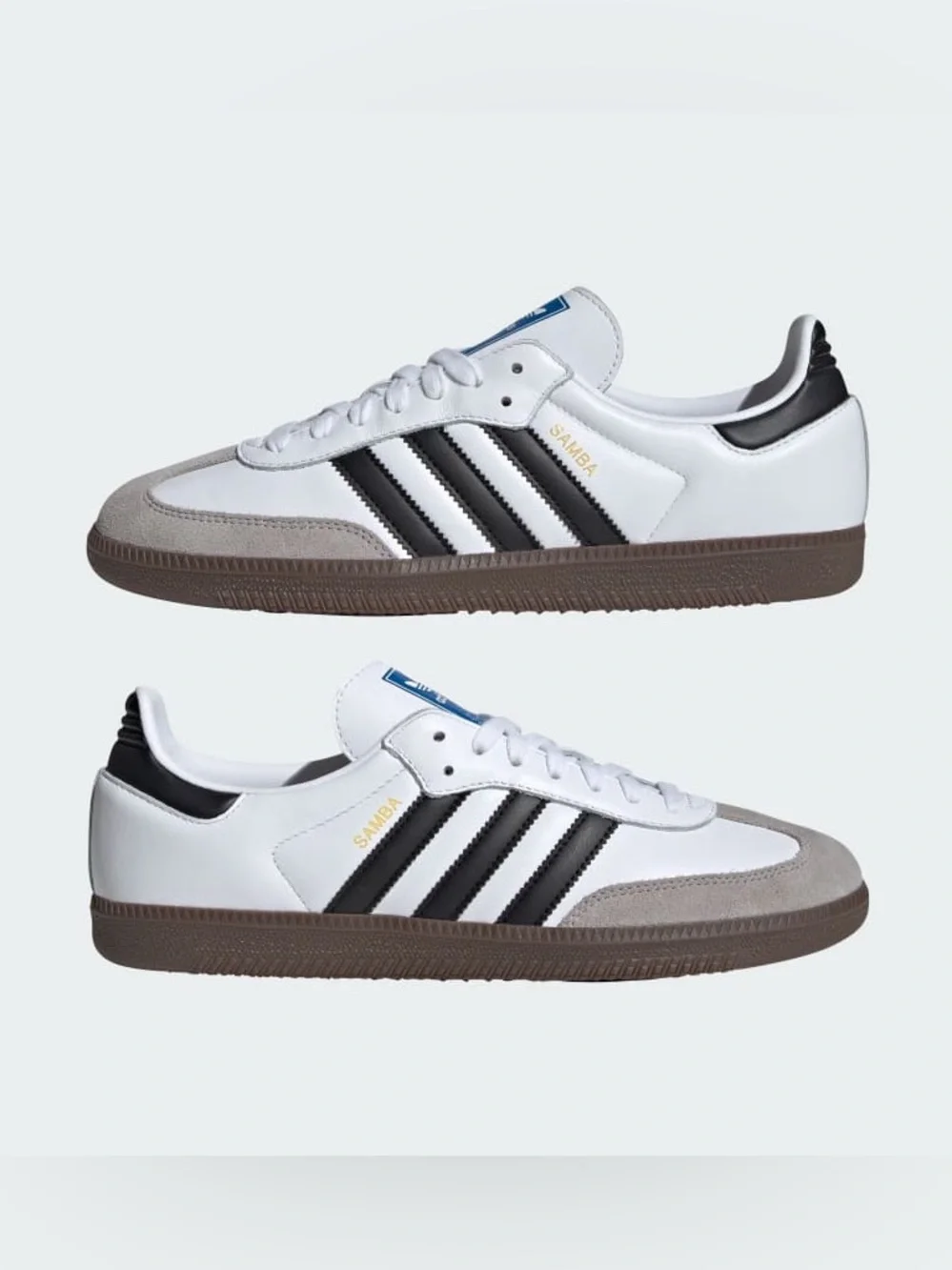 Adidas Samba OG in Cloud White Core Black Gum
